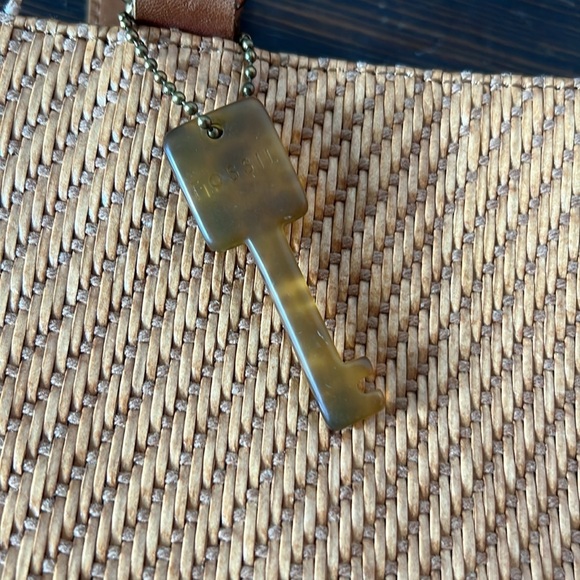 Vintage Y2K Fossil Hobo Straw Tote Bag 75082 - Picture 4 of 4